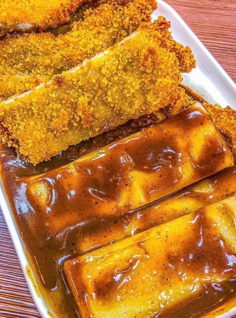 排骨年糕 炸排骨配年糕 上海小吃 爱上海美食